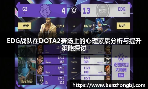 EDG战队在DOTA2赛场上的心理素质分析与提升策略探讨